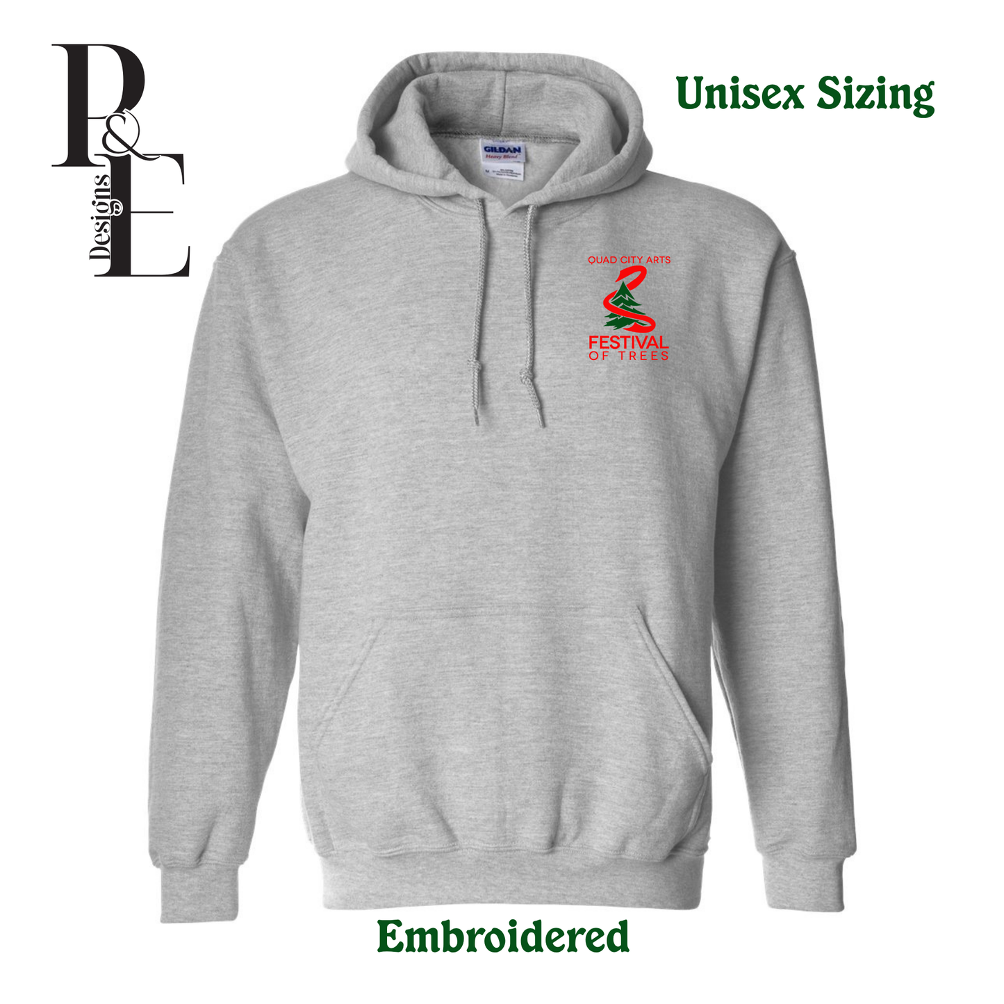 Embroidered Hooded Sweatshirt