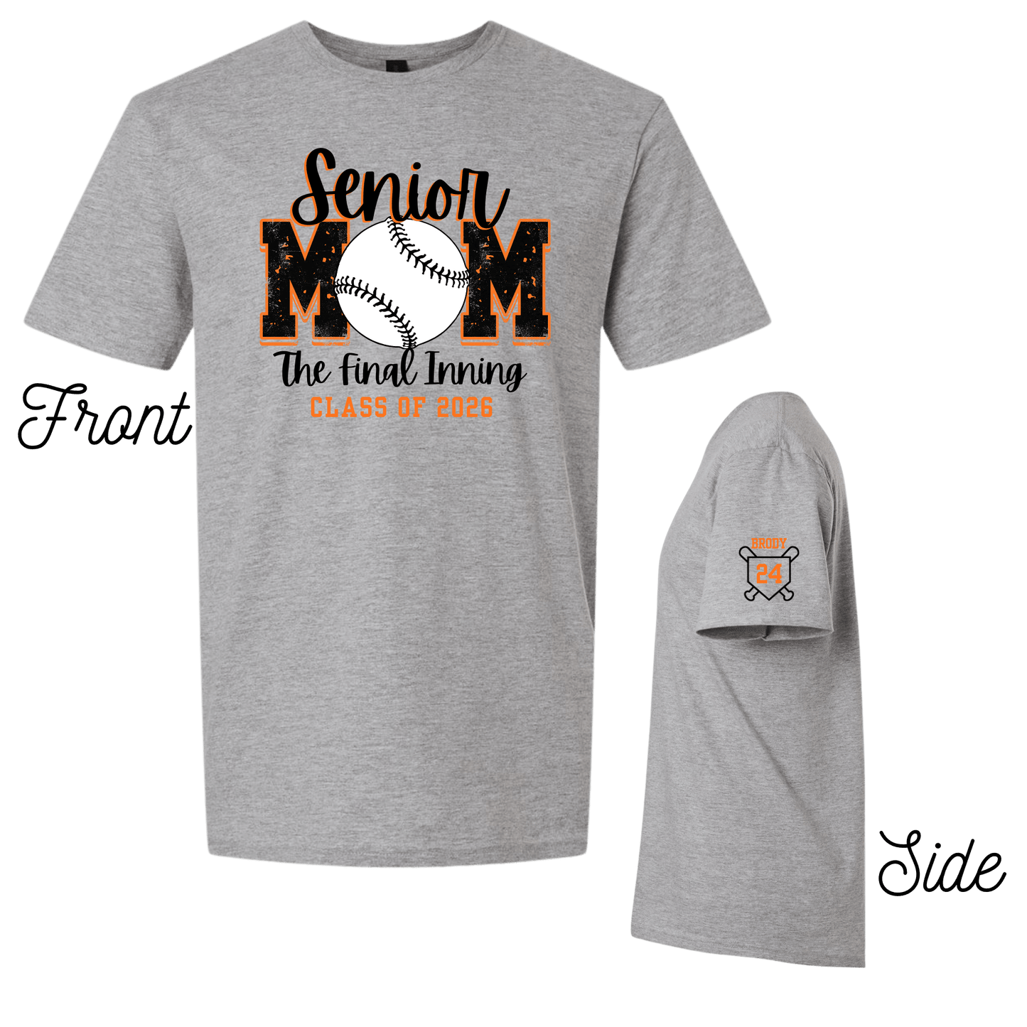 Senior Mom The Final Inning Tshirt