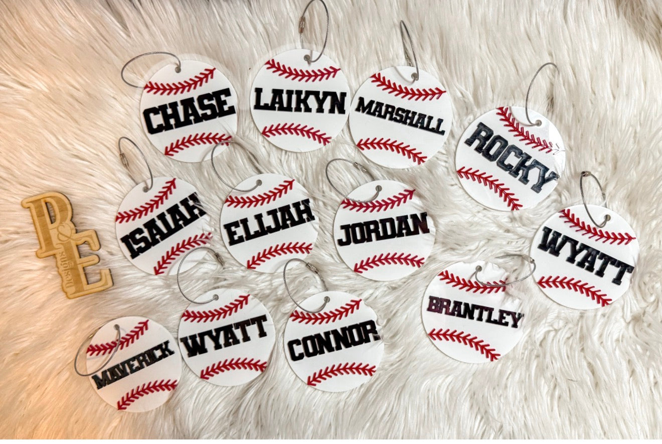Baseball Bag Tag