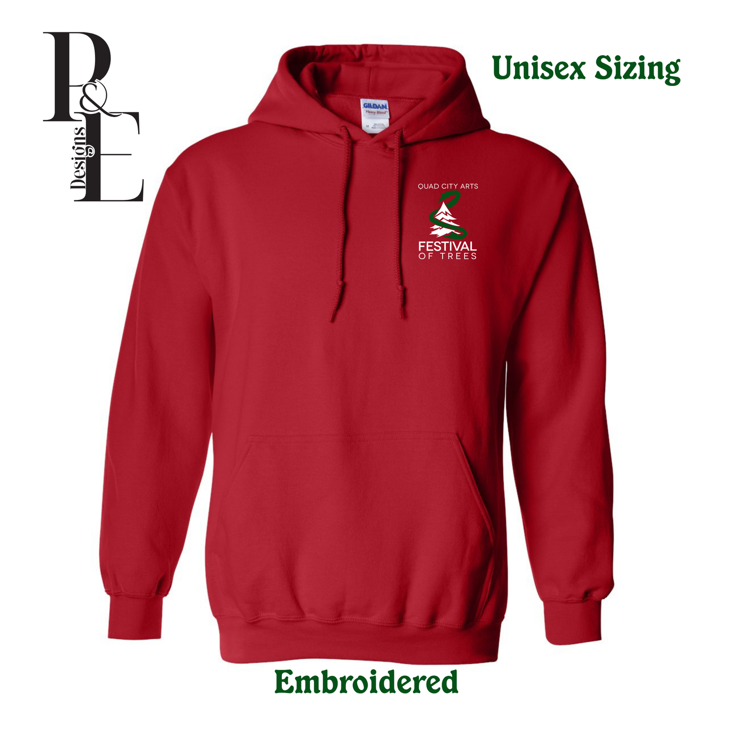 Embroidered Hooded Sweatshirt