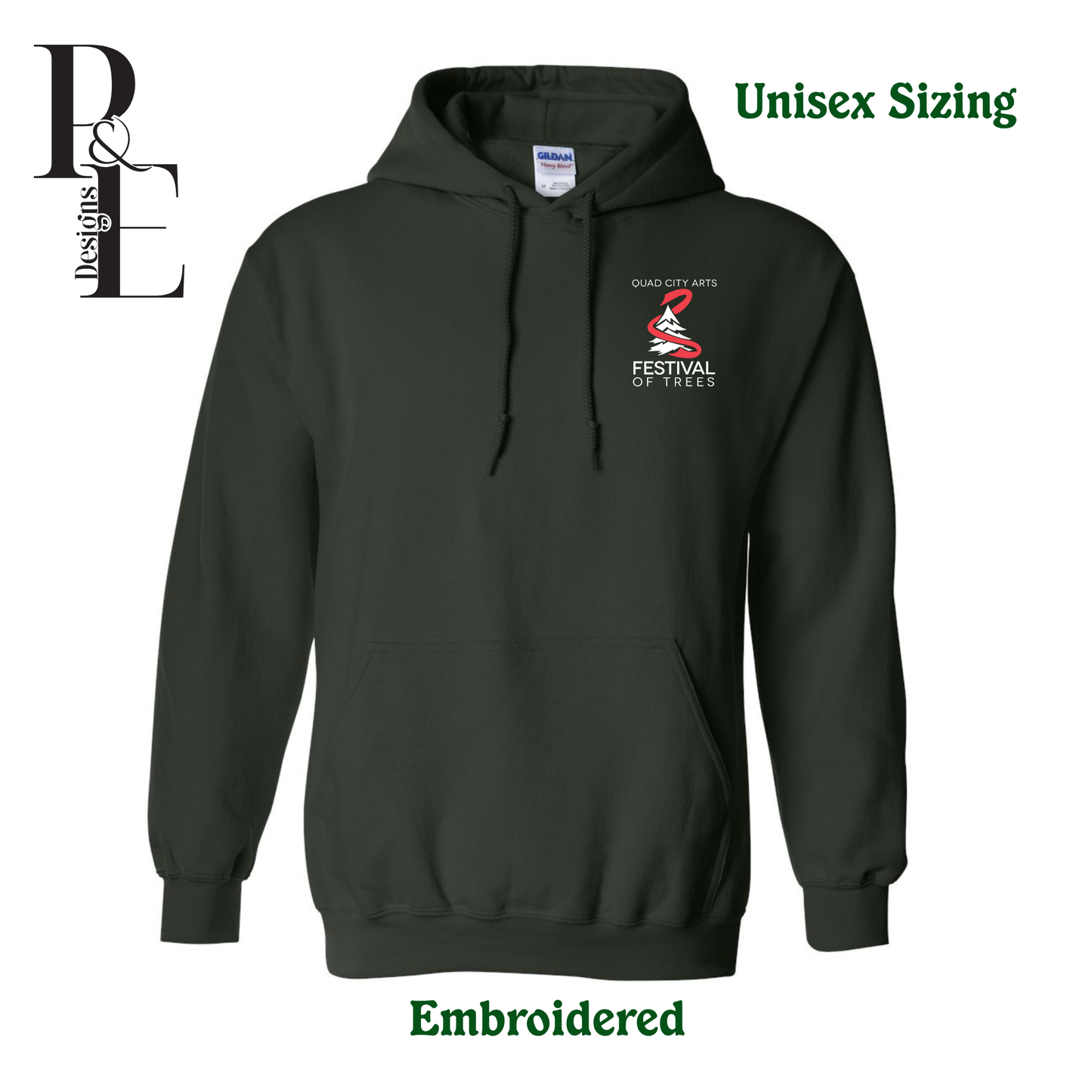 Embroidered Hooded Sweatshirt