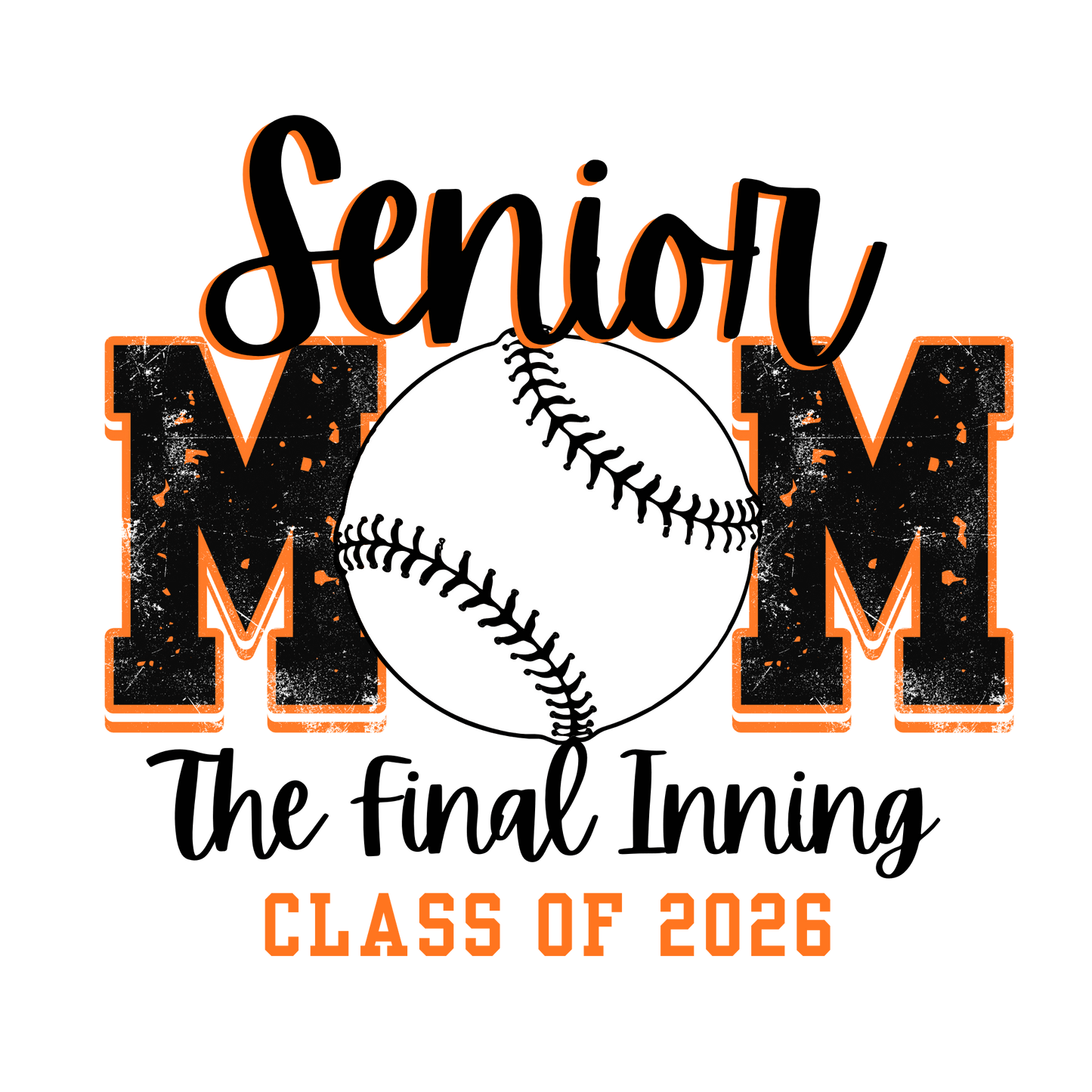 Senior Mom The Final Inning Crewneck