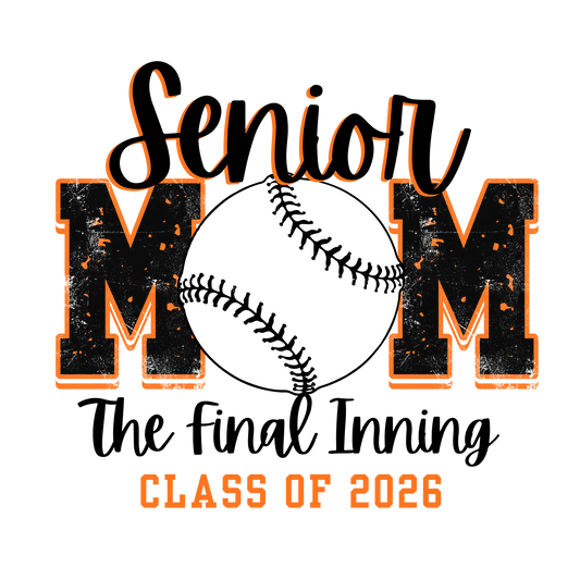Senior Mom The Final Inning Tshirt