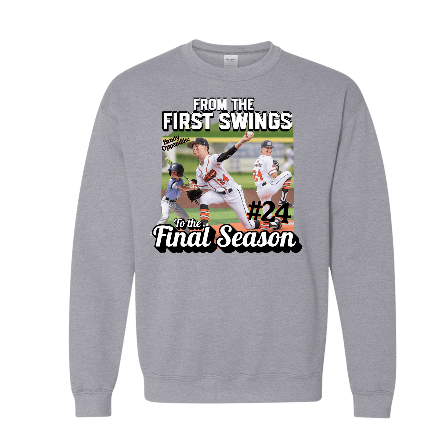 First Swing to Final Inning Sweatshirts