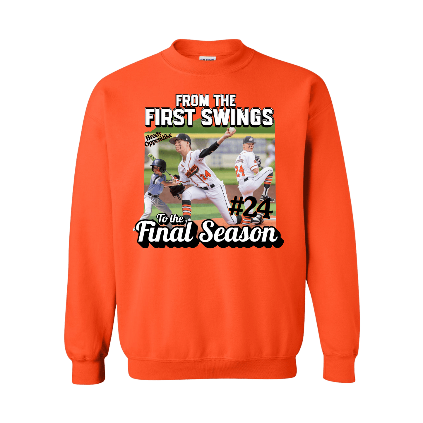First Swing to Final Inning Sweatshirts