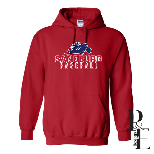 Sandburg Baseball Hooded Sweatshirt
