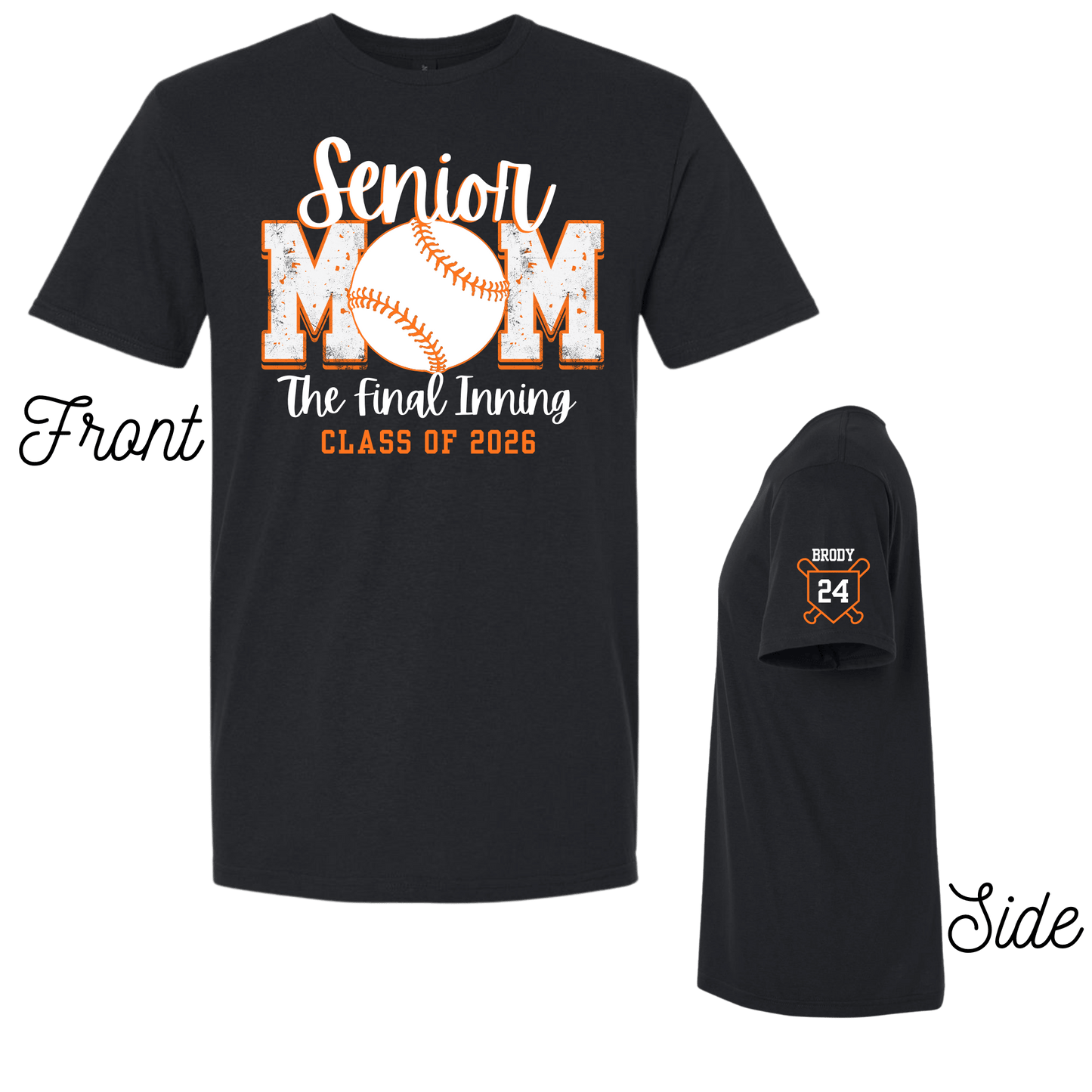 Senior Mom The Final Inning Tshirt