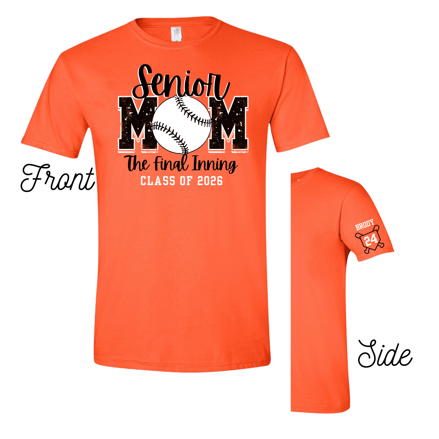 Senior Mom The Final Inning Tshirt