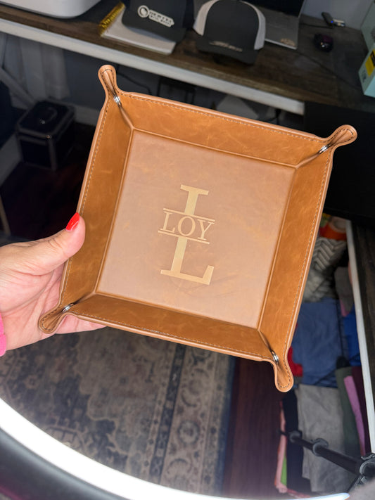 Leather Valet Tray